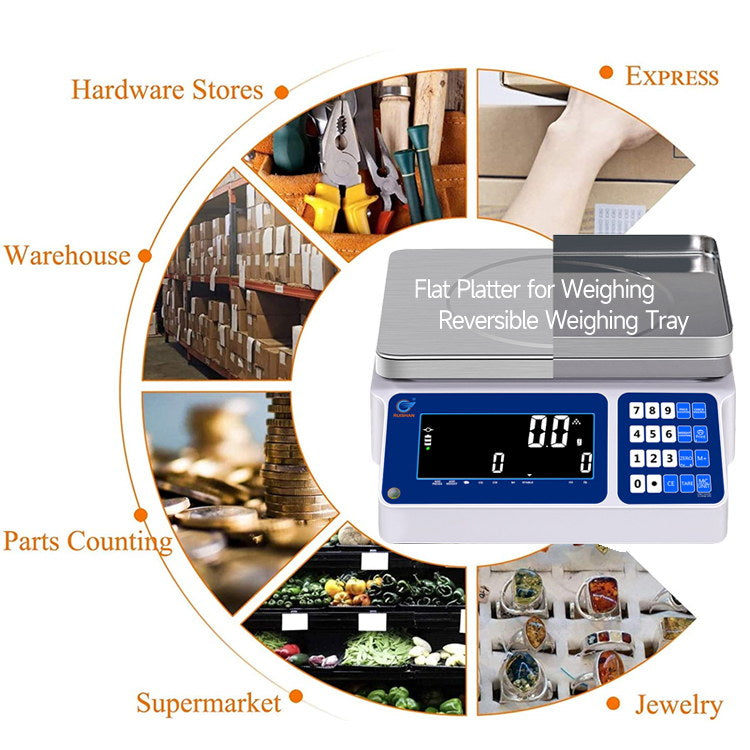 RUISHAN Industrial Scientific Scale with Rs232 with Three-Color Indica