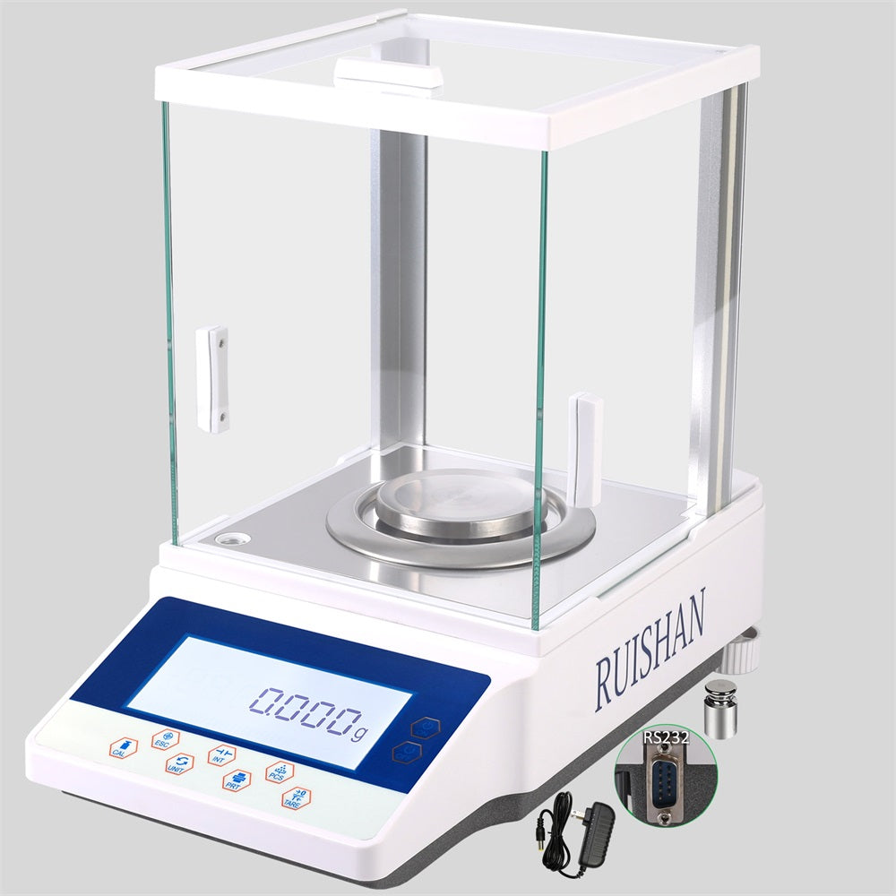 500G X 0.001G High-Precision Digital Balance Scale + Windshield for Jewelry  Laboratory Pharmacy