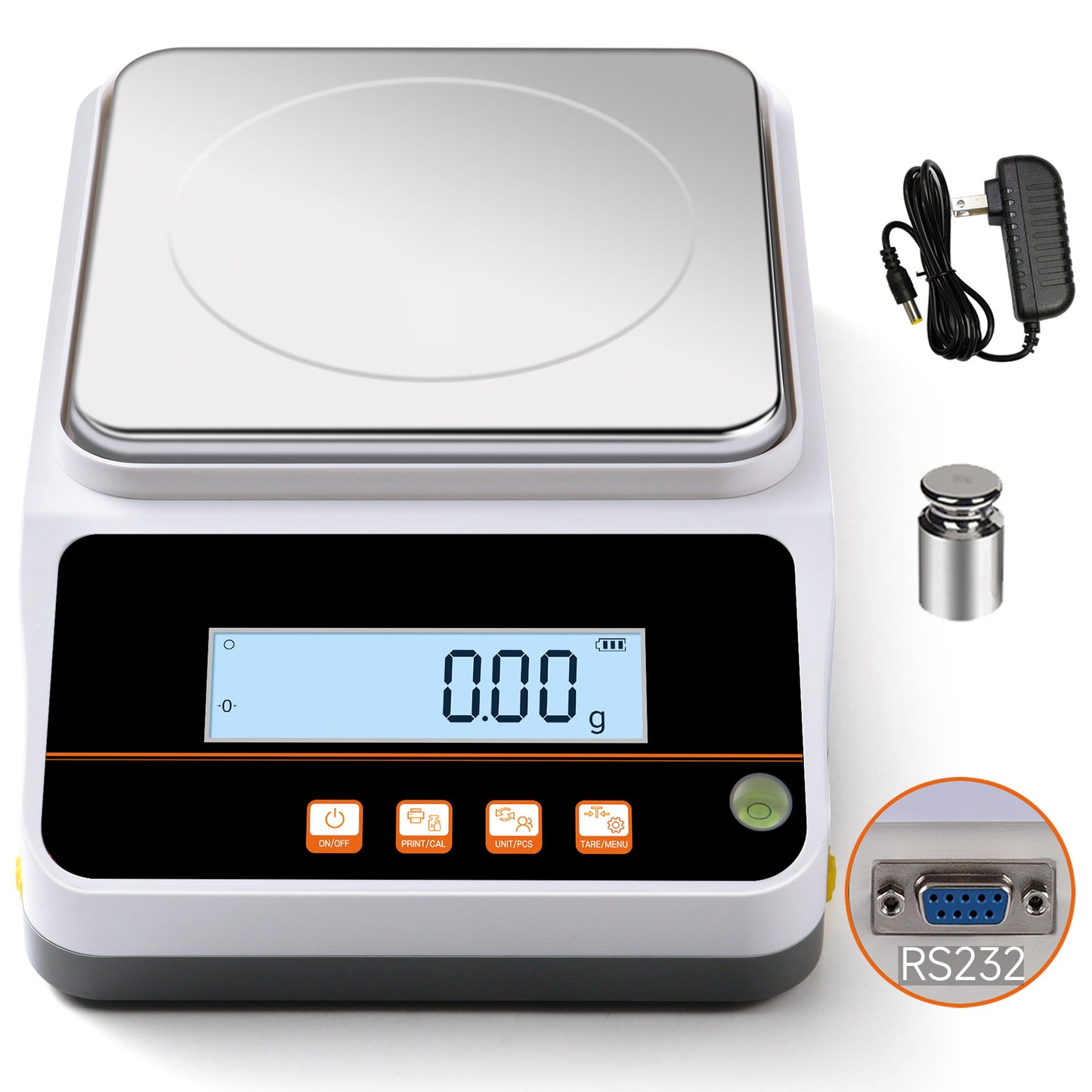 RUISHAN High precision balance 0.01g ( LCD display+Reinforced ABS base )