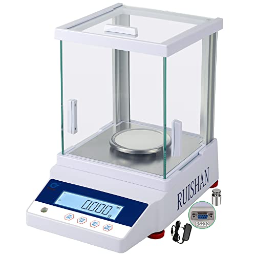 RUISHAN Analytical balance 0.001g/1mg (Glass Shield, LCD display )