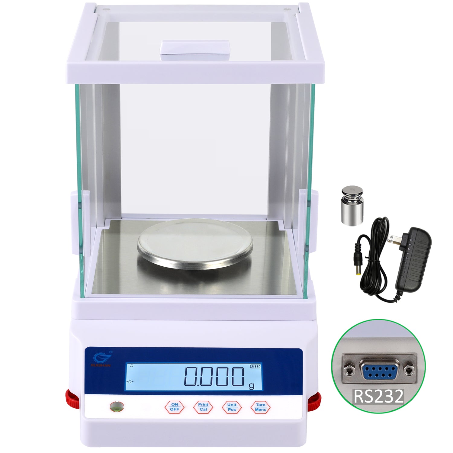RUISHAN 6000gx0.01g Large Range Precision Balance Electronic Digital Lab  Weight Analytical Scale .01 6kg Industrial Scale Counting Scale Postal Scale  Scientific Gram Scale Clark Scale Gold Scale RS232 - Yahoo Shopping